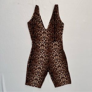 SHEIN leopard romper .